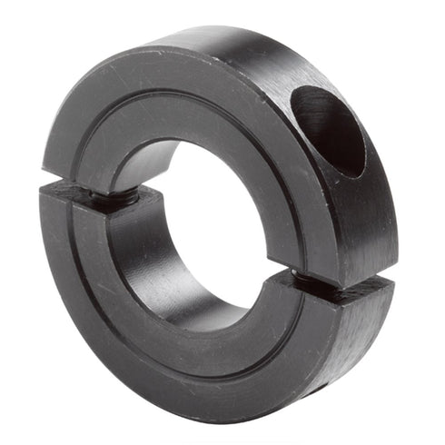 H2C-125 Black Oxide Finish Steel Shaft Collar, Two Piece, 1-1/4" ID, 2-1/4" OD, 1/2" Width