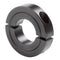 H2C-125 Black Oxide Finish Steel Shaft Collar, Two Piece, 1-1/4" ID, 2-1/4" OD, 1/2" Width