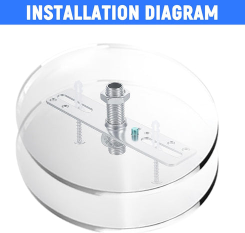 WJIAAA Kit,4 Pack 4 Inch Set Ceiling Light Fixture Mounting Bracket Light Crossbar Mounting Bracket Universal Lamp