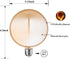 Bulb Bulb 40 Dimmable E26 Bulb 4W 1800K Sunaiony Decorative Light Unique Globe Watt Equivalent, Spiral Filament Large