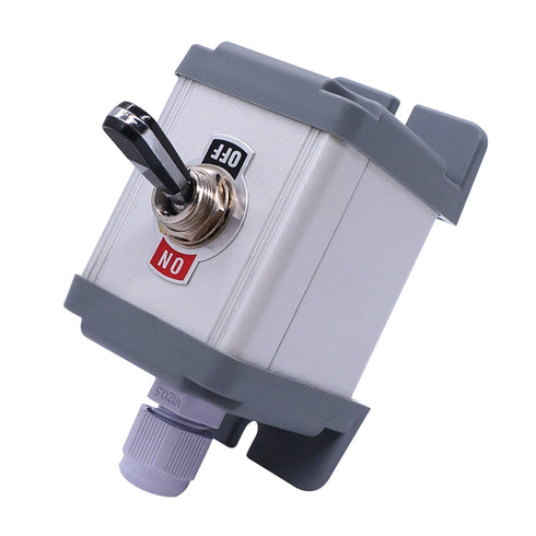 Twidec Heavy Duty Rocker Toggle Switch Box 16A 250V SPST 2 Position ON/Off Switch with Metal Shell, Black