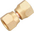 2 PCS Brass Female Flare Swivel Adapter, 1/4" Female Swivel Nut, Flare Tube Fitting, Valve Connector