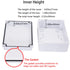 Junction Box, Zulkit Project Box with Reserved Holes IP65 Waterproof Dustproof Electrical Box White
