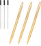 Cambond Gold Ballpoint Pens, 1.0mm Medium Point for Wedding Guest Book, Smooth Writing with 3 Extra Refills