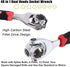 Universal Wrench 48 in 1 Multifunction Socket Wrench Tool with 360 Degree Rotating Head