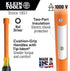 Klein Tools 646-5/16-INS 5/16-Inch Insulated Nut Driver, 6-Inch Shank, Made in USA