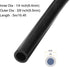 5m(16ft) 6.4mm(1/4") ID x 9.5mm(3/8") OD Silicone Tubing Black Industrial Plastic Tubing Pure Silicone Hoses for Pump Siphoning Draining Irrigation Brewing