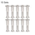 uxcell Screw Post Fit for 5/16"(8mm) Hole Dia, Male M6x30mm Belt Buckle Binding Bolts Leather Fastener Carbon Steel (10