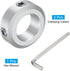 uxcell 2pcs Set Screw Shaft Collar for 14mm Shaft, 24mm OD, 8mm Thickness, Aluminum Alloy Clamp-On