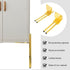 2 Sets Luxshiny Metal Furniture Legs Height Sofa Cabinet Support Sturdy Replacement Feet for Desks Wardrobes Tv Stands