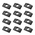 12PCS Black M8 Solid Half Moon Nuts, Washer Spacer Furniture Hardware Accessories for Furniture Connect