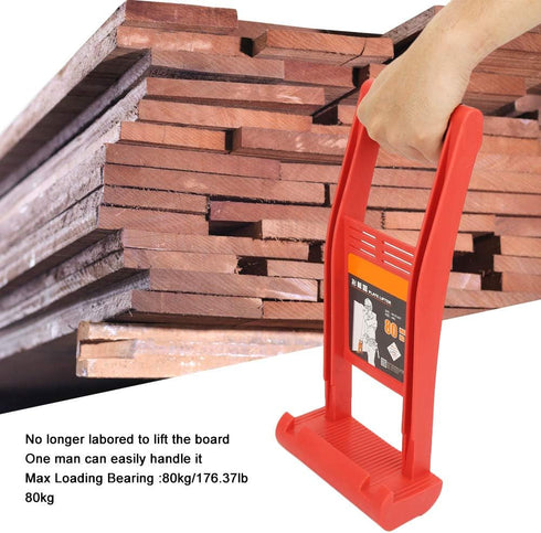 Drywall Carrier: Lift and Carry Panel Mover with 176 lbs Load, Plastic Tool for Plywood, Glass Board, Plasterboard