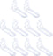 10pcs Adjustable Acrylic Corner Braces Clear Plastic Wall Mount Floating Shelf Brackets