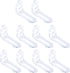 10pcs Adjustable Acrylic Corner Braces Clear Plastic Wall Mount Floating Shelf Brackets