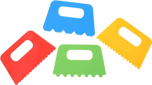 Plastic Paint Scraper, Putty Knife, Spackle Tool, 4 Pcs Plastic Putty Knife Scraper for Art