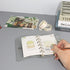 Clear A7 Binder Wallet - PVC Budget Binder with Snap Button Closure, 6 Rings Loose Leaf Notebook Cover