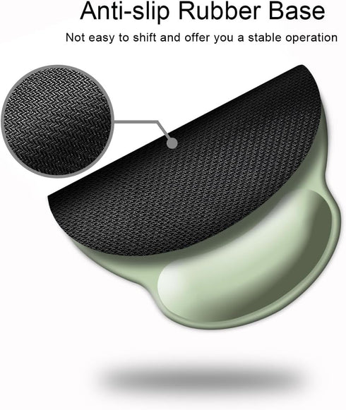 DOOKE Ergonomic Mouse Pad with Wrist Support, Cute Wrist Pad with Non-Slip Rubber Base for Computer, Laptop, Home