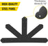 VEVOR Gable Plate, Black Powder-Coated Truss Connector Plates, 12:12 Pitch Gable Bracket for Wooden Beam Use