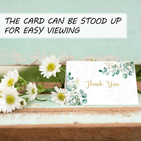 Ladygo 100PK 4x6 (100 PACK) Thank You Cards With Envelopes Bulk: Blank Thank You Notes & Stickers Baby Shower Wedding