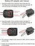 Power Wheels Adapter for Bosch/Makita 18V 14.4V Battery Power Mount Connector with 12 AWG Wires