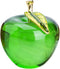 H&D Glaze Crystal Apple Paperweight Craft Decoration, Green