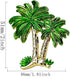 Palm Tree Cabinet Knobs Zinc Alloy Single Hole for Kitchen Cabinet Drawer Dresser Wardrobe Handles Coconut Tree Beach Ocean Theme Home Kitchen Decorative Hardware Accessories 4 Pieces (Green) by brandname