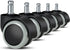 Office Chair Caster Wheels Replacement Set of 5 for Hardwood Floors and Carpet - Heavy Duty Caster Supports up to