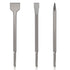 SDS-Plus Chisel Set for Rotary Hammer Drills, 3PC Masonry Concrete Drill Bit Set with Storage Case for Tile Removal