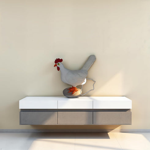 Rivonthex 3D Egg-Laying Chicken Lamp - USB LED Table Light, DIY-Friendly & Compact | Ideal Easter/Birthday Gift