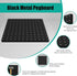 4 Pack Metal Pegboard Panels, Black Wall Organizer with Bent Frame for Heavy Duty Home Storage