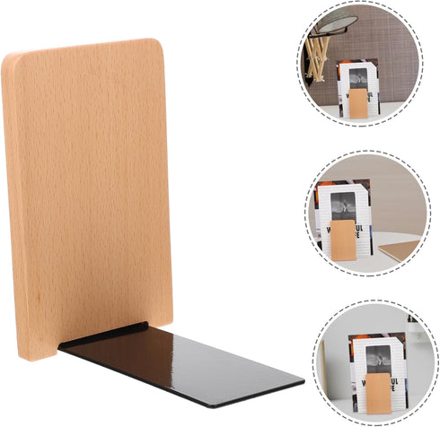 Stylish Classic Bookends - Decorative Mini Bookshelf Supports for Home & Office