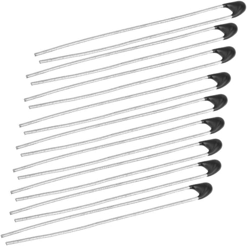 10Pcs MF52 NTC Thermistor, 5K-B3950-L30 Negative Temperature Coefficient Sensors, Black Head