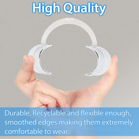 EZGO 20 Pieces C-Shape Teeth Whitening Cheek Retractor - Size L, Disposable Dental Mouth Opener