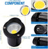 6W LED Shielded Well Light Outdoor, Low Voltage Anti-Glare In-Ground Landscape Lights, Warm White