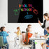 DEVELOP Magnetic Black Glass Dry Erase Board, 24 x 18 Inches, Small Frameless Wall Mounted Writing Whiteboard with 4