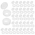 M METERXITY 100-Pack 6mm M3 M4 M5 Plastic Hinged Screw Cover Caps, Shutter Screws with Caps, Fold Snap Washer Covers