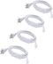 T5 T8 Led Tube Light Power Extension Cord, 6FT/1.8M, 2 Prong, 4PCS with On/Off Switch