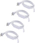T5 T8 Led Tube Light Power Extension Cord, 6FT/1.8M, 2 Prong, 4PCS with On/Off Switch