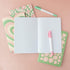 THiNKABLE Cute Journal Set, 4 Pack Pastel Notebooks, A5 60 Pages, Green Pink Aesthetic for Girls