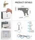 5Pcs 2 Pack Universal Dispenser Key Paper Towel Dispenser Key Compatible with Georgia Pacific Toilet Paper Dispensers