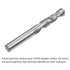 uxcell Solid Carbide Drill Bits, 4.8mm C2/K20 Tungsten Carbide Jobber Drill Bits, 2pcs