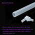 DMiotech 0.8mm ID 4mm OD 5 Feet Clear Silicone Tubes, Industrial Hose for Water Air Pump