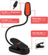 625nm Hooga Red Book Light, Clip On LED Light for Reading in Bed, No Blue Light, Eye Care, Gift for Students, Kids