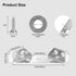 VEESON 12 Pack 84 Universal Stainless Steel Furniture Corner Connectors with Screws Heavy Duty Triangular Brackets