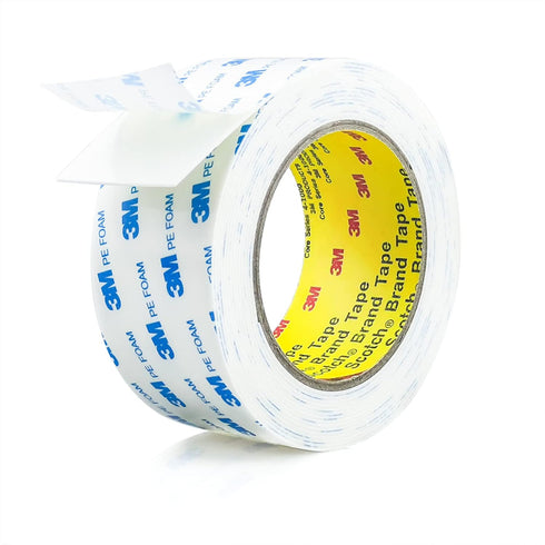 Double Sided Tape 2in x 16.5ft, Heavy Duty Mounting Tape, Waterproof Removable PE Foam Strips for Picture Hanging