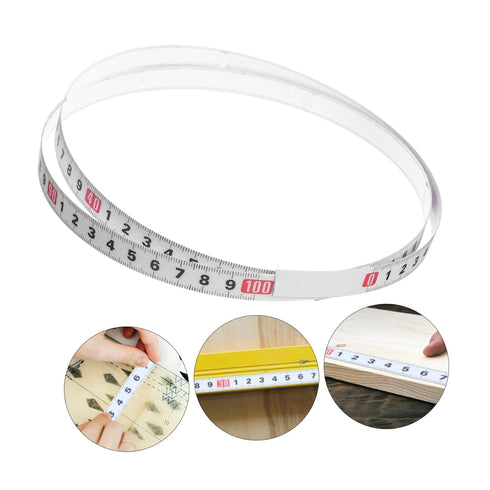 1roll Self-Adhesive Measuring Tape Sticky Ruler Tool Metric Scale Flexible Design for Easy Storage for Workbench