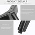 Ipetboom 4pcs 8cm Matte Black Metal Cabinet Legs Furniture Support Feet for Sofa Coffee Table Tv Stand Bed Frame