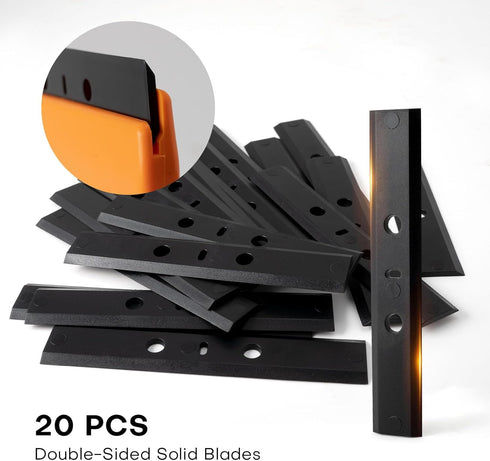 4-inch 2 20 NEWISHTOOL Plastic Razor Blade Scraper, PCS Big Blade Paint Scraper Sticker Remover Scraper Tool with Pcs