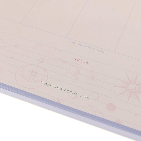 Graphique Manifest Weekly Desk Pad: Planner Notepad for Goals, Ideas, Notes, and Tasks, 80 Undated Sheets