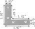 Orgrimmar 36 PCS Metal Corner Brace Plates, L Shaped Flat Repair Brackets 50mmx50mmx1mm